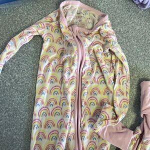 Little Sleepies 2T Pastel Rainbows